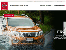 Tablet Screenshot of nissanhonduras.com